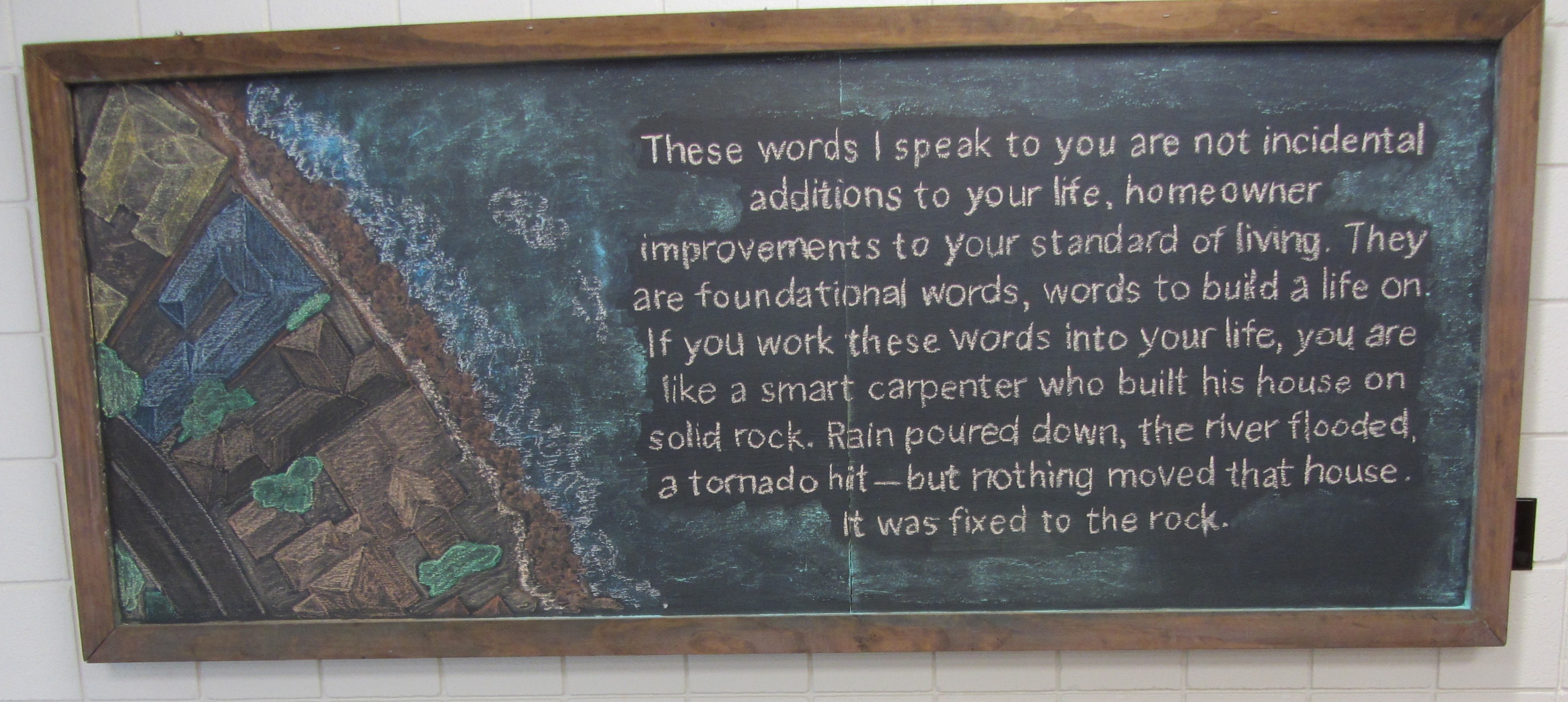 Chalk drawing